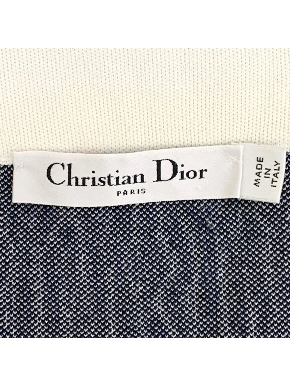 Dior Navy Logo Letter All-Over Print Casual Skirt